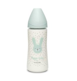 Suavinex Hygge - Bottle - PA - Sili. - 360ml - Green Rabbits