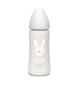 Suavinex Hygge - Bottle - PA - Sili. - 360ml - Gray Rabbits