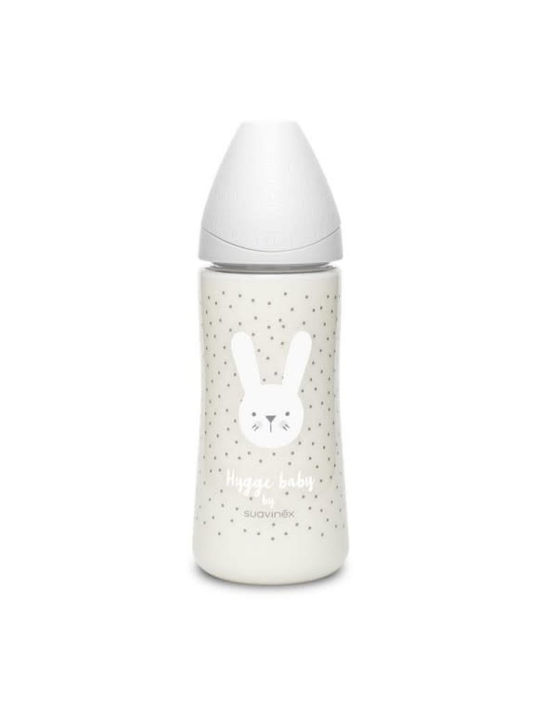 Suavinex Hygge - Bottle - PA - Sili. - 360ml - Gray Rabbits