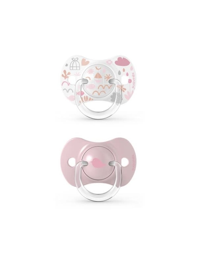 Suavinex Memories - Soother - Sili. - Reversible - 0/6M - Pink DUO