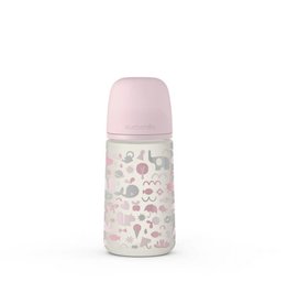 Suavinex Memories - Bottle - Sili. - Medium Flow - 270ml - Pink