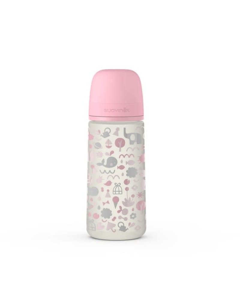 Suavinex Memories - Bottle - Sili. - Large Flow - 360ml - Pink