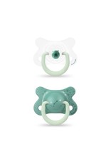 Suavinex Basic - Night & Day Soother - Sili. - Reversible - 2/4M - Bear Green