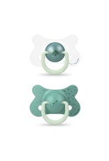 Suavinex Basic - Night & Day Soother - Sili. - Reversible - 4/18M - Bear Green