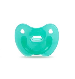 Suavinex Basic - Full Silicone Soother - Flat - 0/6M - Green