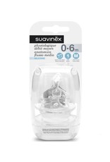 Suavinex Teat - Sili. - Flat - S1 M (2pcs)