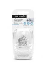 Suavinex teat - Sili. - Flat - S2 M (2pcs)