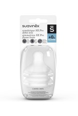 Suavinex Tétine Symétrique SX Pro silicone - Medium Flow DUO - Slow Flow DUO