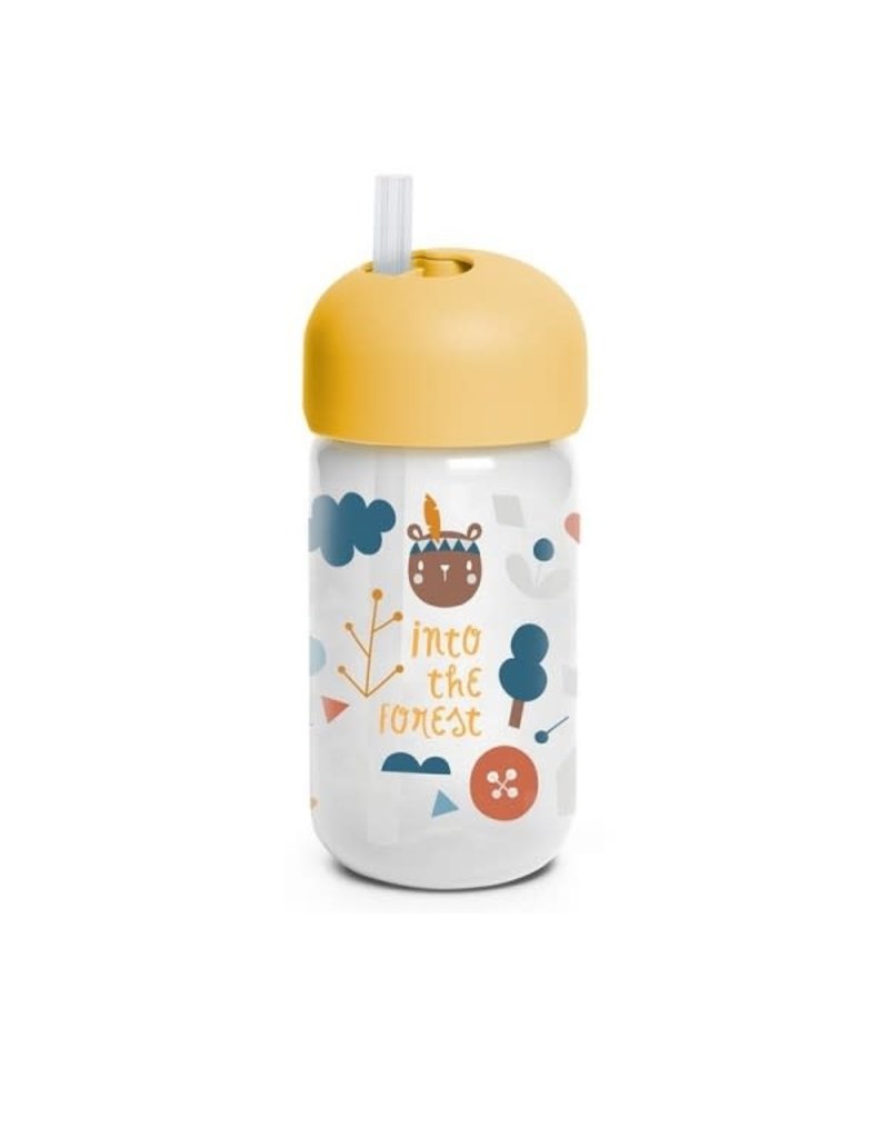 Suavinex Forest - Straw Bottle - Yellow