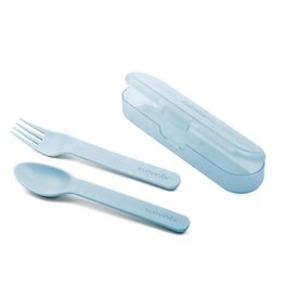 Suavinex Forest - Cutlery Set With Case - Blue
