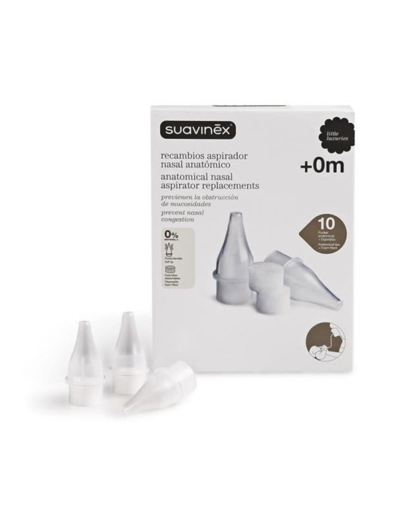 Suavinex Hygiene - Anatomical Nasal Aspirator Replacement (10pcs)