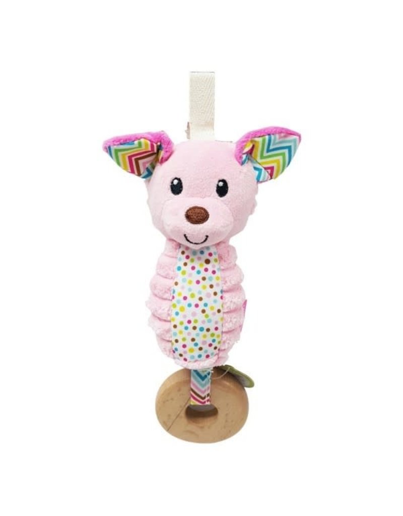 Infantino Soft - Chime - Pink Dog