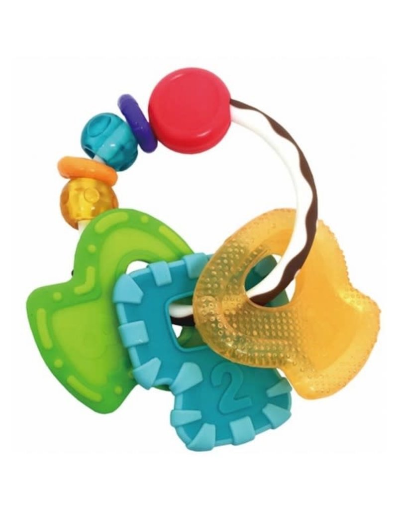 Infantino Essentials - Slide & Chew Teether Keys Coloured