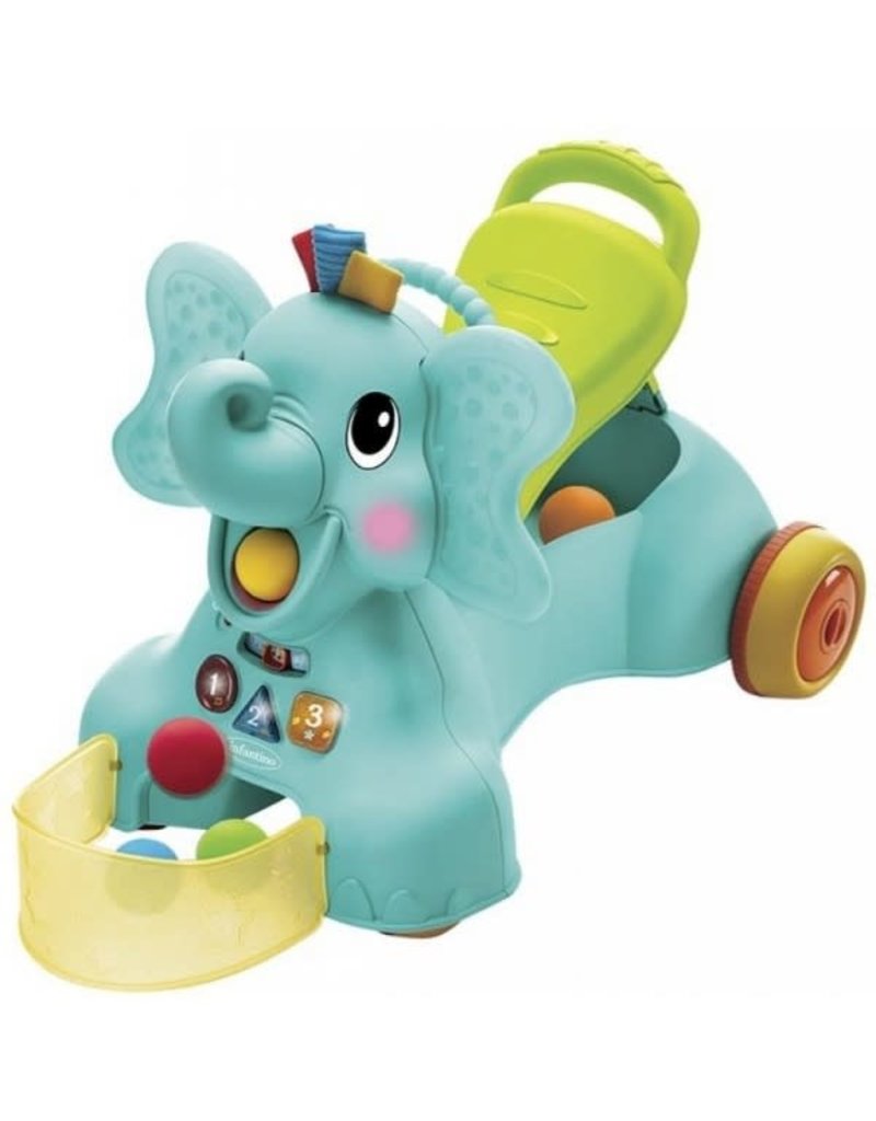 Infantino Large - 3 in 1 Ride On Elephant