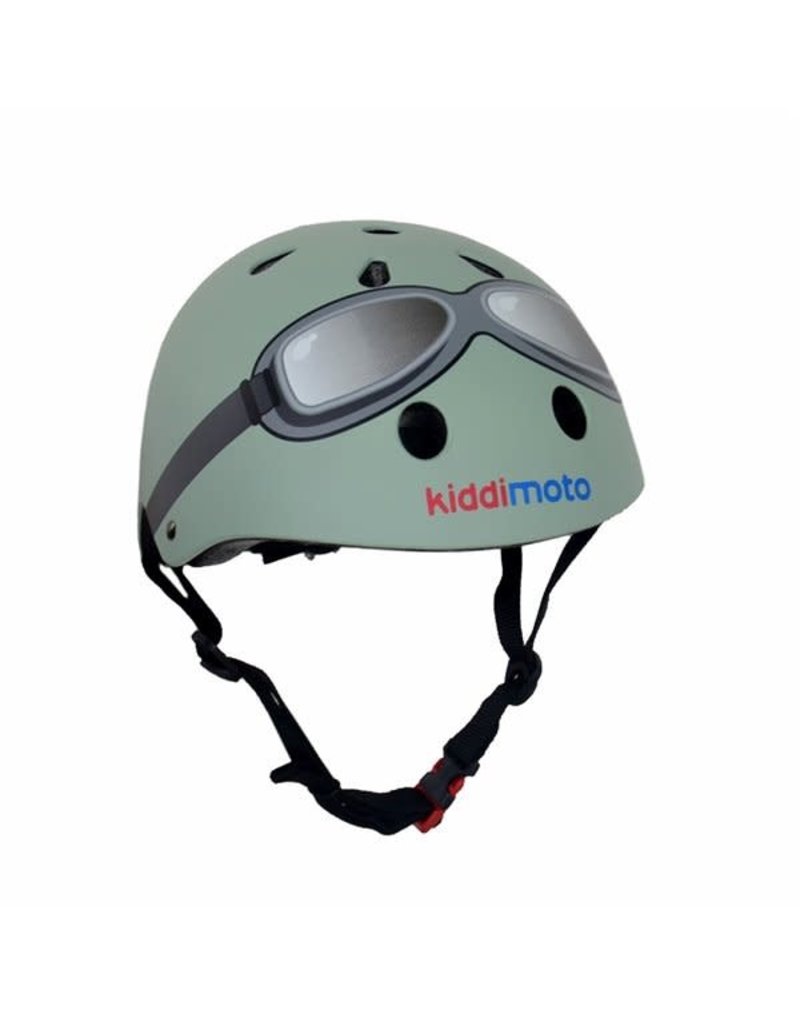 KiddiMoto Helmet - Goggle - Pastel Green - M