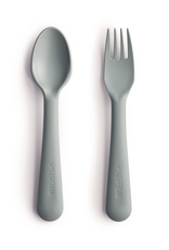 Mushie Fork and Spoon Set (Sage)