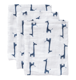 Fresk Washand set Giraf Indigo Blue (3 stuks)