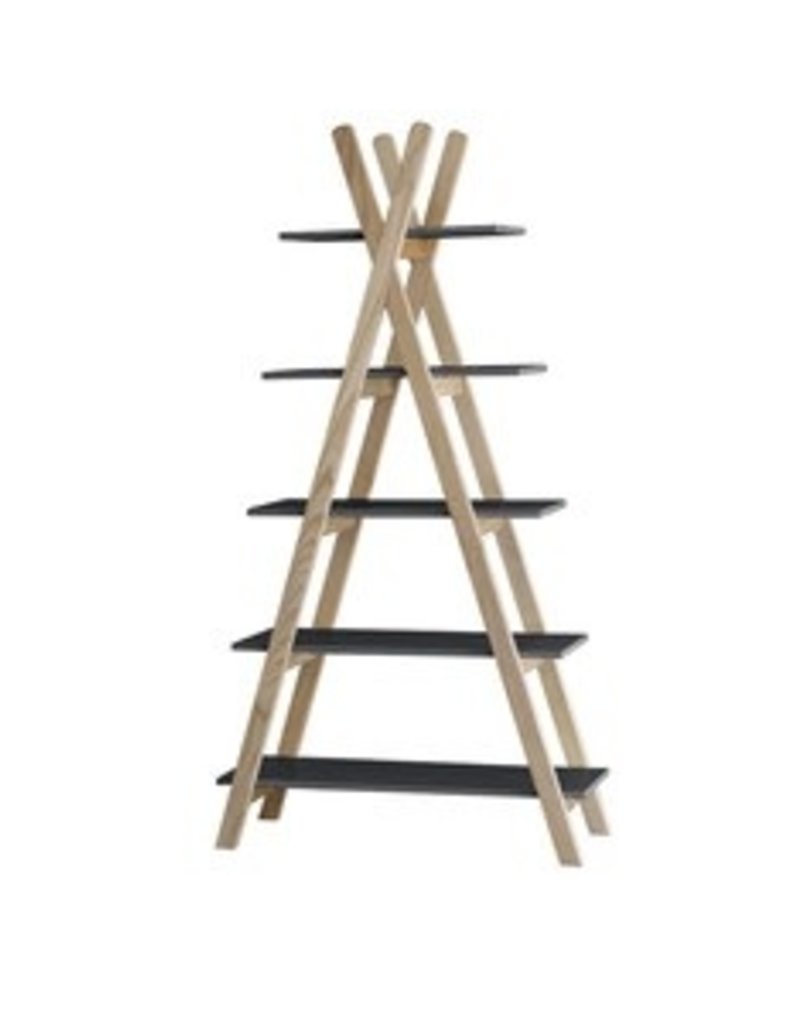 Pericles Etagere Tipi 5 legboorden - Black