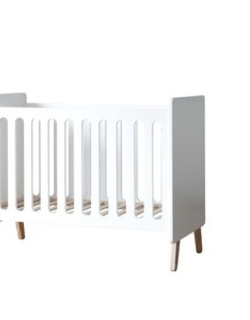 Pericles Baby Bed 120x60cm Omvormbaar tot zitbank - Style White