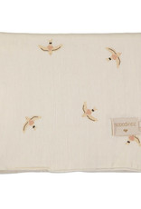 Nobodinoz Treasure summer Blanket 100 x 70 Haiku birds natural