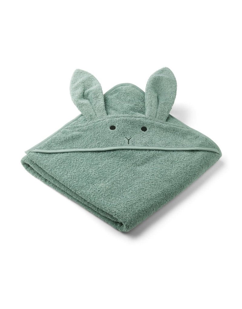 Liewood Augusta Hooded Junior Towel - Rabbit Peppermint