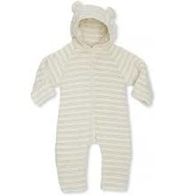 Konges Sløjd New born onesie with hood Vintage Stripe