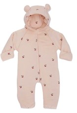 Konges Sløjd New born onesie with hood Cherry Blush