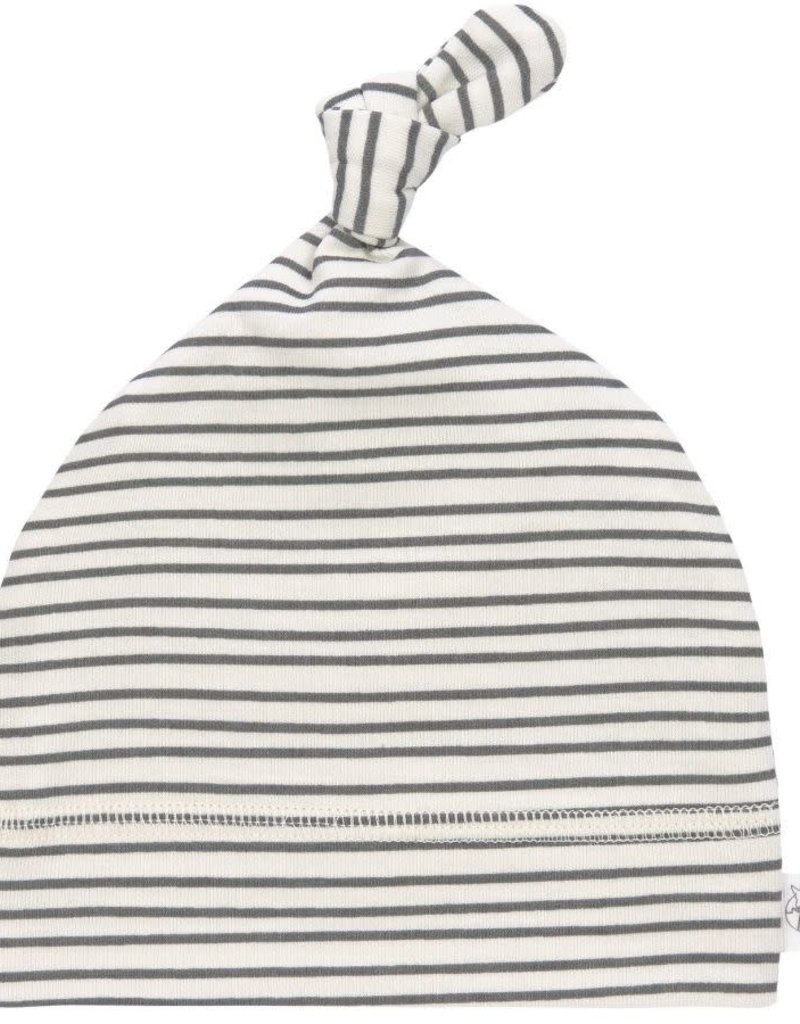 Lässig Interlock Beanie GOTS Striped Grey/Anthra