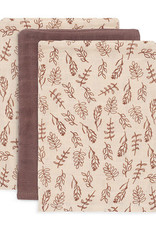 Jollein 3 Hydrophilic Wash Cloths Meadow Chestnut 15 x 20 cm