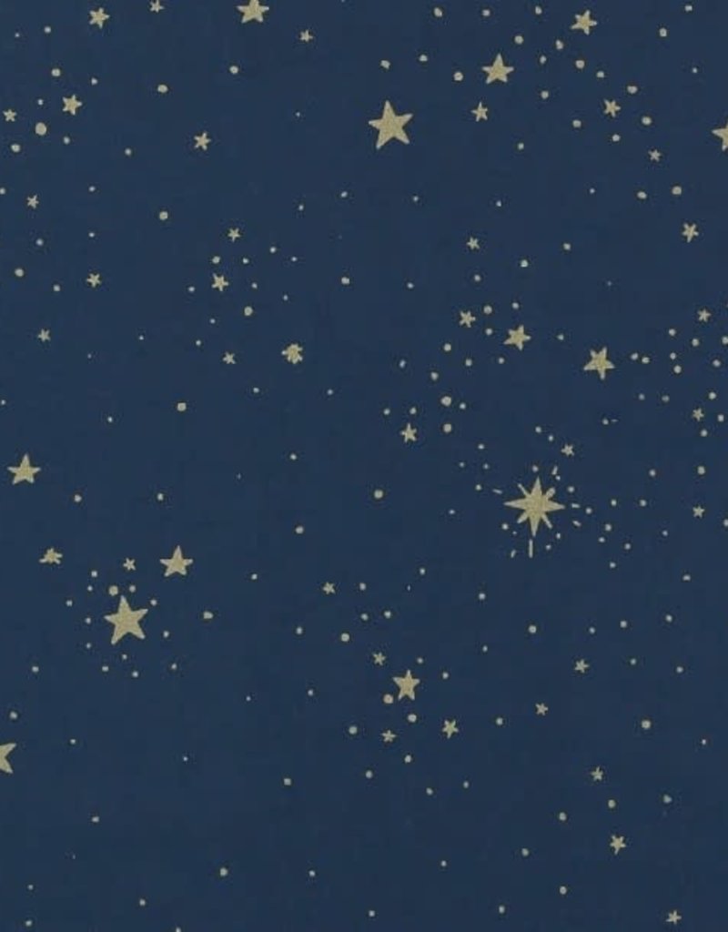 Nobodinoz Laponia blanket • gold stella night blue • Small