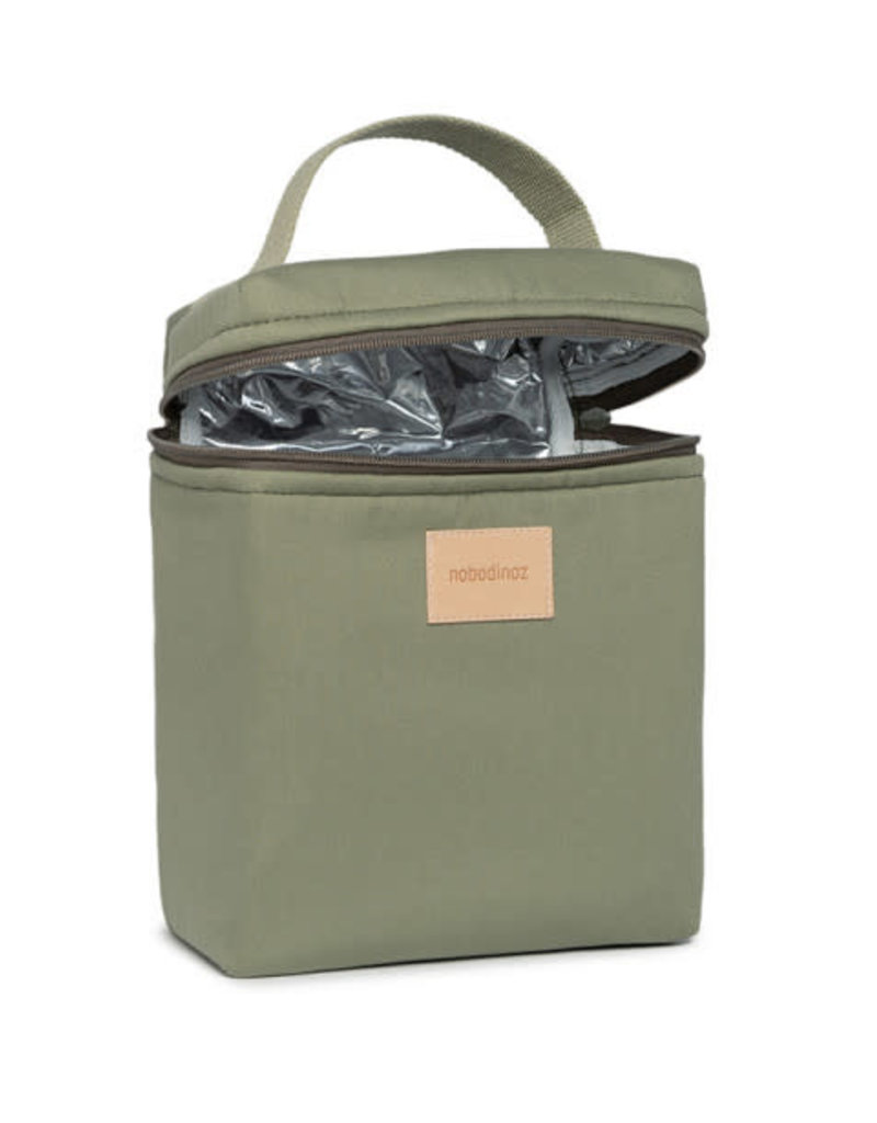 Nobodinoz Baby On The Go Insulated Baby Bottle And Lunch Bag Olive Green