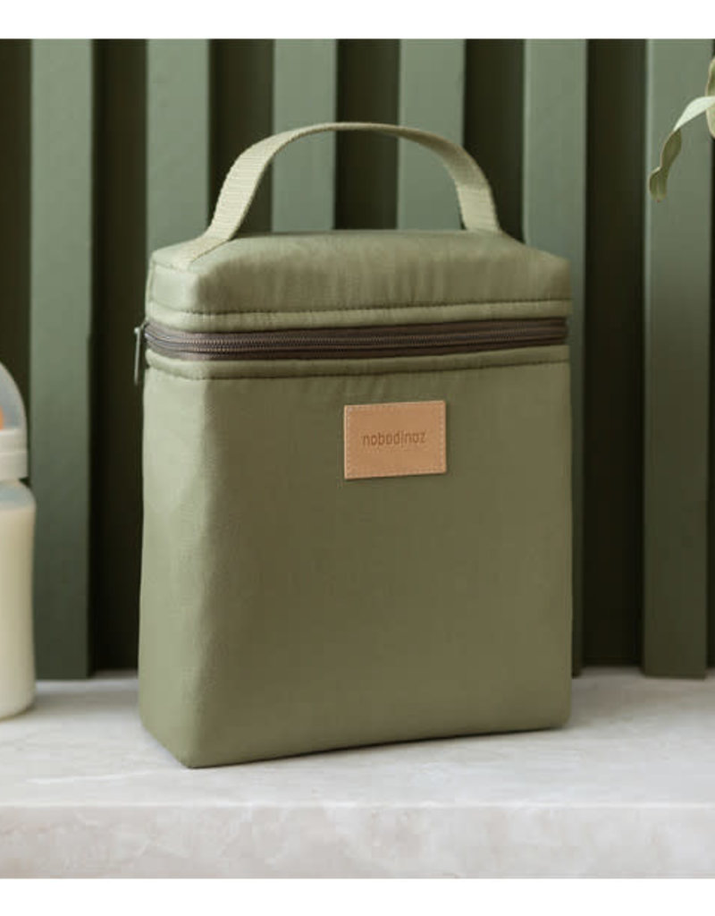 Nobodinoz Baby On The Go Insulated Baby Bottle And Lunch Bag Olive Green