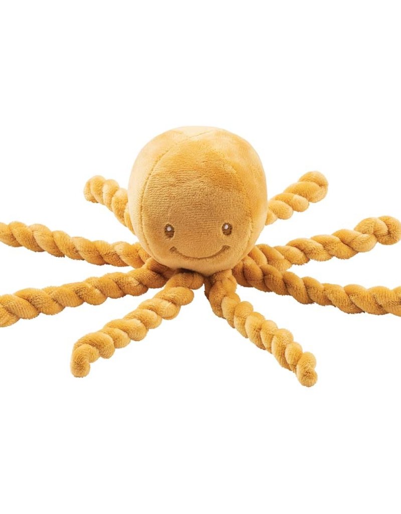 Nattou Knuffel Octopus - Oker