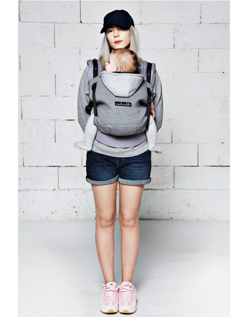 Love Radius Love Radius (JPMBB) Hoodie Carrier Flannel Grey avec kit réducteur inclus