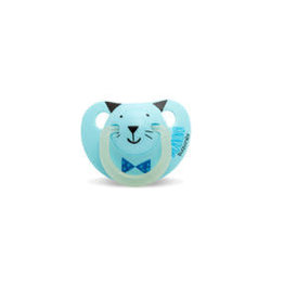 Suavinex Fopspeen - Night & Day - Silicone - 0-6M - Blue Cat