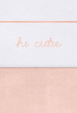 Jollein Laken Hi Cutie Pale Pink 75x100 cm