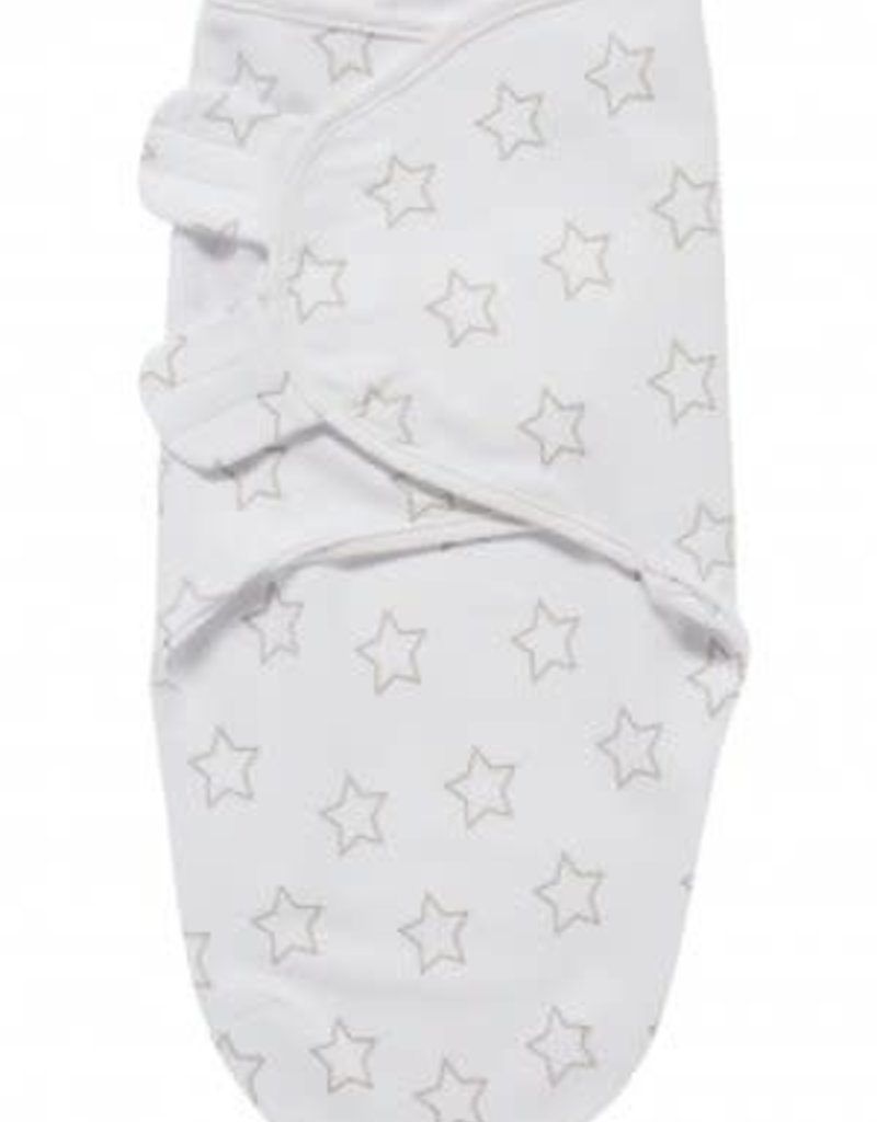 Meyco Swaddle Stars Grijs 4-6 M