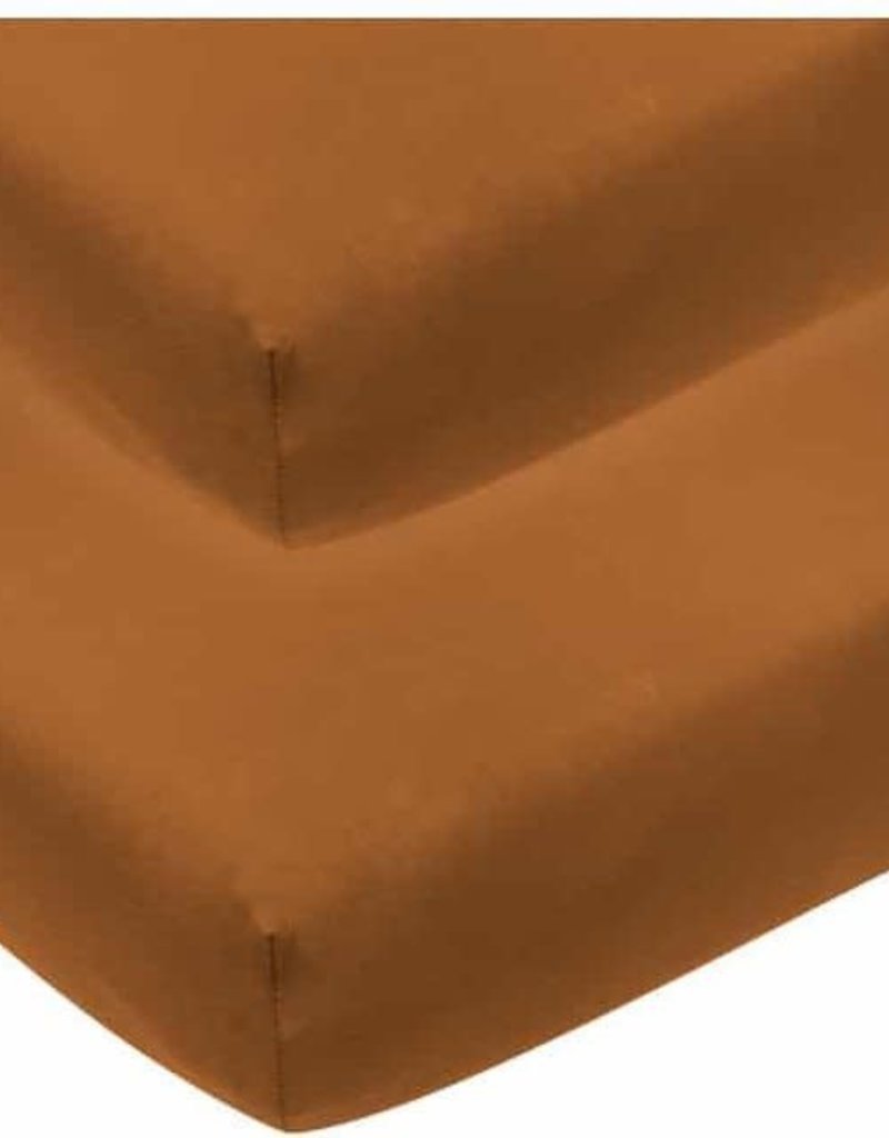 Meyco Jersey Hoeslaken 2-pack - Camel - 50x90cm