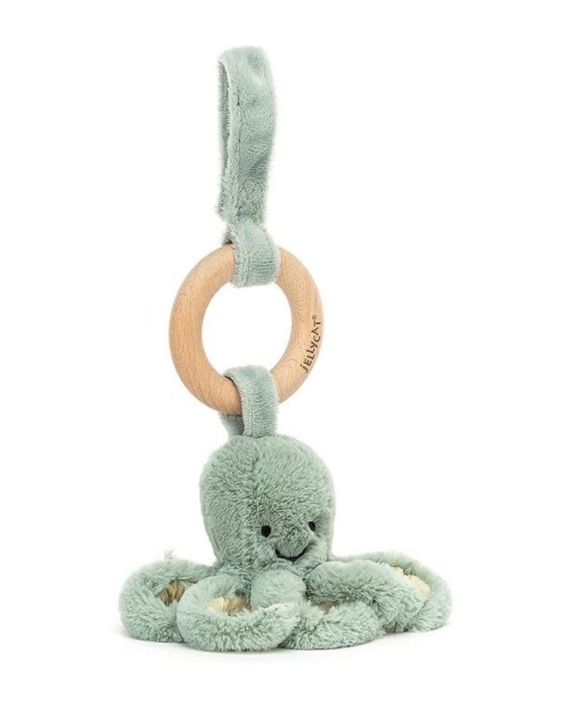 JellyCat Odyssey Octopus Wooden Ring Toy
