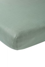 Meyco Jersey Hoeslaken - Stone Green - 70x140/150cm