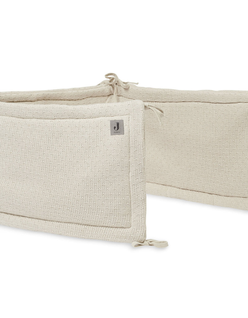 Jollein Bumper/Bedomrander Bliss Knit 180x35cm - Nougat