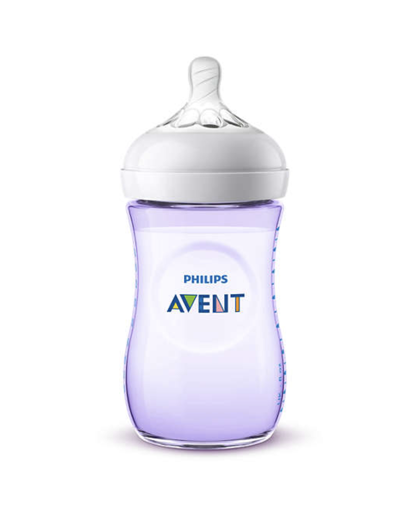 Avent Biberon Natural 260ml Mauve SCF033/14