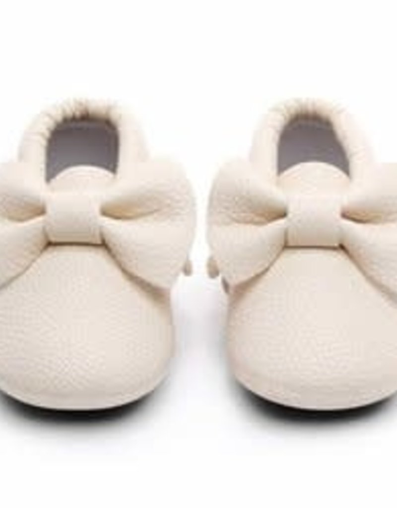 babymocs BabyMocs Bow Collection Off White