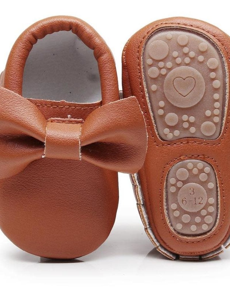 babymocs BabyMocs Bow Collection Brown