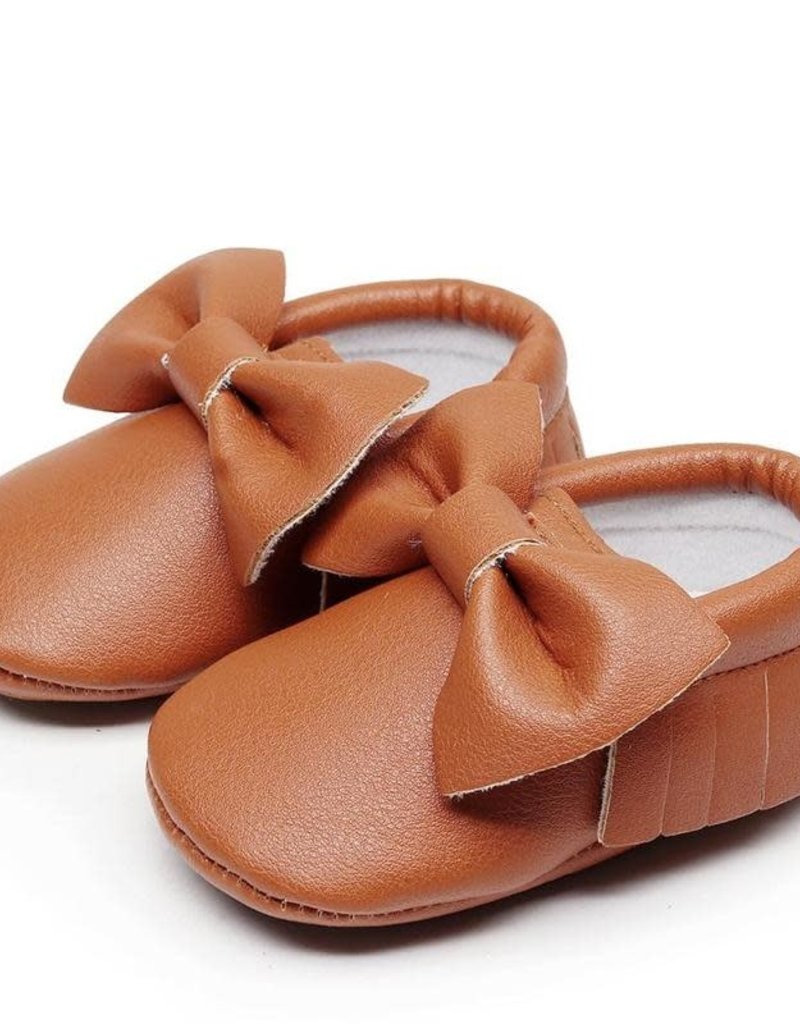 babymocs BabyMocs Bow Collection Brown