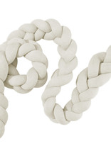 Nordic coast company Braided bed bumper ivory