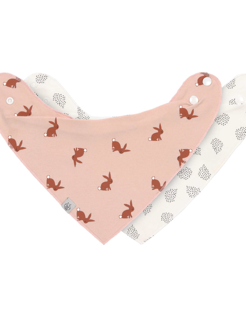 Lässig Bandanas avec col bénitier (2 pcs), Little Forest Lapin