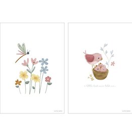 Little Dutch Poster Little Pink Flowers - A3
