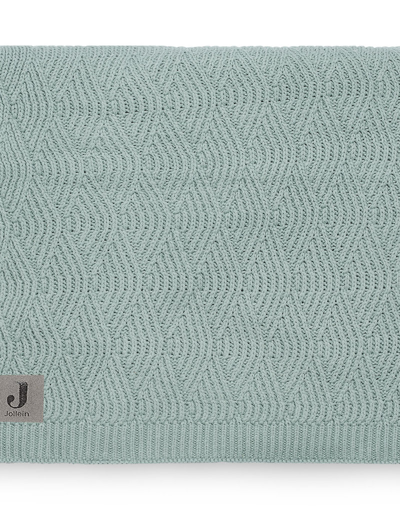 Jollein Ledikant Deken River Knit 100x150cm - Ash Green