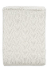 Jollein Wieg Deken River Knit 75x100cm - Cream White/Coral Fleece